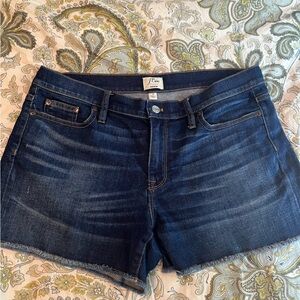 J. Crew mid-rise jean shorts 31